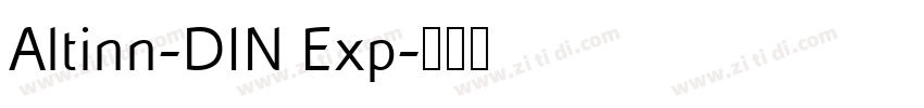 Altinn-DIN Exp字体转换